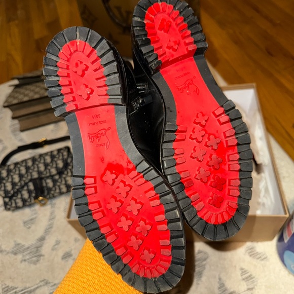 christian louboutin Ts croc combat boots spiked / studded - Picture 6 of 7